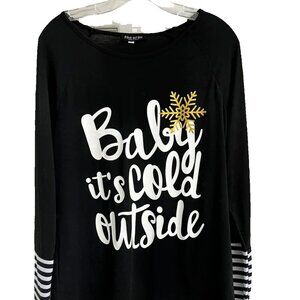 Women's  Bell L/S Tunic Top "Baby its Cold Outside"